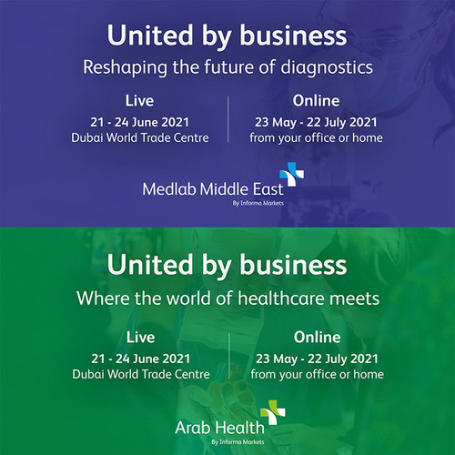 Latest company news about นิทรรศการออนไลน์อาหรับสุขภาพและ Medlab ตะวันออกกลาง