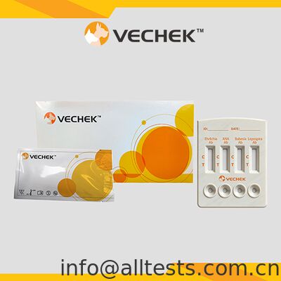 ราคาดี แคสเซ็ตทดสอบรวดเร็วสําหรับสุนัขสําหรับ Ehrlichia Anaplasma Babesia Leptospira แอนติบอดีที่มีผลการตรวจเร็ว ความแม่นยําสูง การดําเนินงานง่าย ออนไลน์