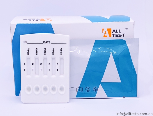 Good price HBV Combo Rapid Test Cassette (เซรั่ม / พลาสม่า) ด้วย HBsAg, HBsAb, HBeAg, HBeAb, HBcAb ออนไลน์