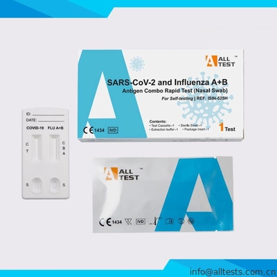 Good price SARS-CoV-2 และไข้หวัดใหญ่ A+B Antigen Combo Rapid Test Nasal Swab ออนไลน์