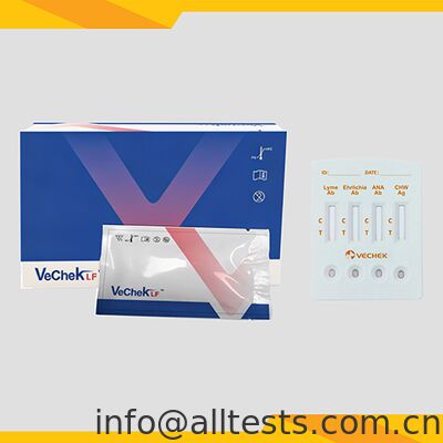 ราคาดี Canine Lyme Ehrlichia Anaplasma CHW คอมโบ เร็วทดสอบ Cassette 10 นาที เวลาอ่าน ความแม่นยําสูงและการทํางานง่าย ออนไลน์