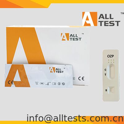 ราคาดี OZP Rapid Test Cassette for Whole Blood/Serum/Plasma with 5-10 Minutes Reading Time and 1000 ng/mL Cut Off คาเซ็ททดสอบรวดเร็ว OZP สําหรับเลือดเต็ม/กรดเลือด/กรดเลือด/พลาสมา มีเวลาอ่าน 5-10 นาที และ 1000 ng/mL ตัดออก ออนไลน์