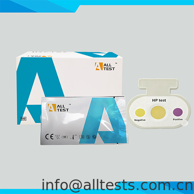 ราคาดี ชุดทดสอบ H. pylori แบบรวดเร็ว อ่านผลได้ใน 3 นาที ความแม่นยำสูง และแปลผลด้วยสายตาได้ง่าย สำหรับการตรวจหาเชื้อ Helicobacter pylori ออนไลน์