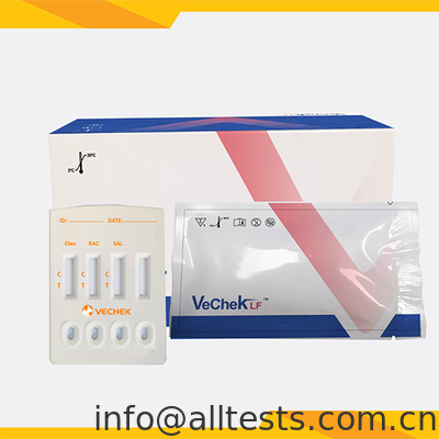 ราคาดี หมู คอมโบ รวดเร็วทดสอบ Cassette สําหรับ Clenbuterol Ractopamine Salbutamol กับ 10 นาทีเวลาอ่าน ความแม่นยําสูงและการทํางานง่าย ออนไลน์