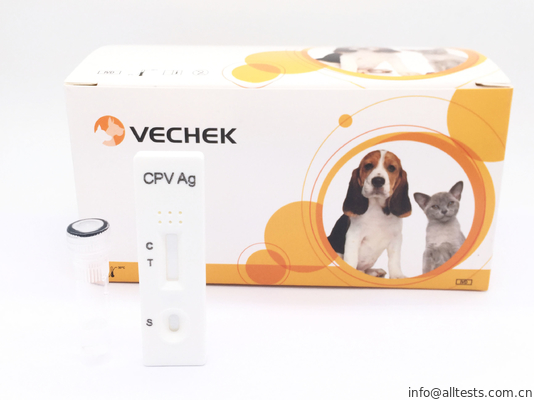 Good price ชุดทดสอบ Rapid Antigen Canine Parvovirus (Cpv), เทปคาสเซ็ตทดสอบอย่างรวดเร็วสีขาวพร้อมหน้าต่างทดสอบ ออนไลน์