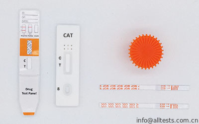 Good price 150 ng / ml ความแม่นยำสูงและ CE ได้รับการรับรองชุดทดสอบวินิจฉัยอย่างรวดเร็ว CAT Rapid Test Dipstick / Cassette / Panel ในปัสสาวะ ออนไลน์