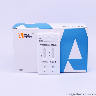 Good price CE ด้านข้างไหล Immunochromatographic Assays Clostridium difficile สารพิษ A + สารพิษ B Combo อย่างรวดเร็วทดสอบเทป ออนไลน์