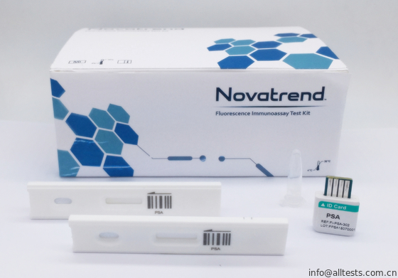 Good price Prostate Specific Antigen (PSA) ชุดทดสอบวินิจฉัยใช้โดย Novatrend Fluorescence Immunoassay Analyzer ในซีรั่ม / พลาสม่า ออนไลน์