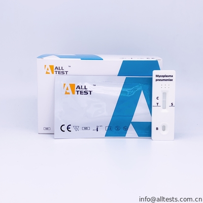 Good price Mycoplasma AllTest การทดสอบโรคปอดบวม IgM แอนติบอดีไหลด้าน Immunochromatographic Assays ทดสอบอย่างรวดเร็ว ออนไลน์