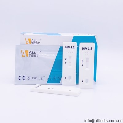 Good price Hospital One Step HIV 1.2 เทปทดสอบอย่างรวดเร็ว 99% ถูกต้องแม่นยำ ออนไลน์