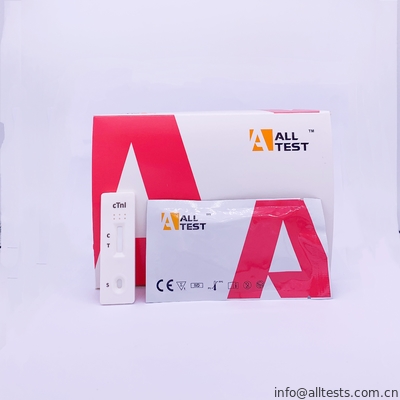 Good price การทดสอบวินิจฉัยทางการแพทย์อย่างรวดเร็วโรคหัวใจ Troponin I (cTnI) การทดสอบอย่างรวดเร็วสำหรับโรคหลอดเลือดหัวใจเฉียบพลันกับ CE ออนไลน์