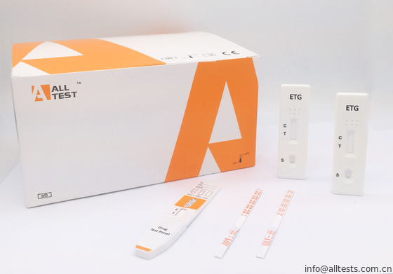 Good price Cassette / Dipstick / Panel Ethyl Glucuronide (ETG) ปัสสาวะ 500 ng / mL * 1,000 ng / mL ชุดทดสอบยาเสพติดอย่างรวดเร็วสำหรับการวินิจฉัย ออนไลน์