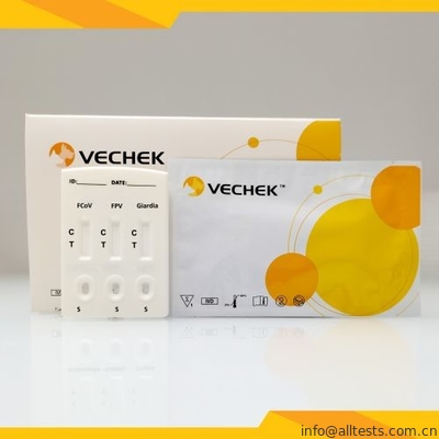 Good price FCoV + FPV + Giardia Lamblia Antigen Combo การทดสอบอย่างรวดเร็วของอุจจาระตัวอย่าง ออนไลน์
