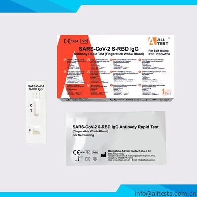 Good price SARS-CoV-2 S-RBD IgG การทดสอบแอนติบอดีอย่างรวดเร็ว การทดสอบแอนติบอดี Covid-19 ออนไลน์